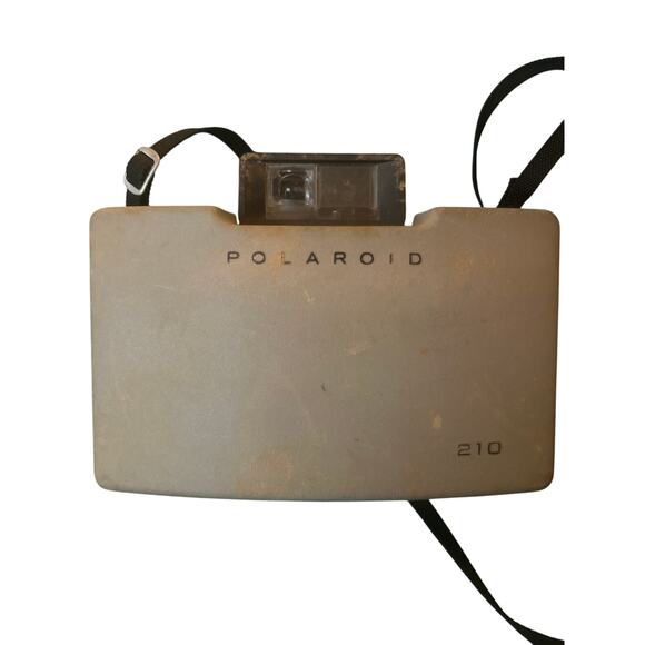 Vintage Polaroid 210 Land Camera Automatic Built in Flash Not Tested Neck Strap - Picture 1 of 6